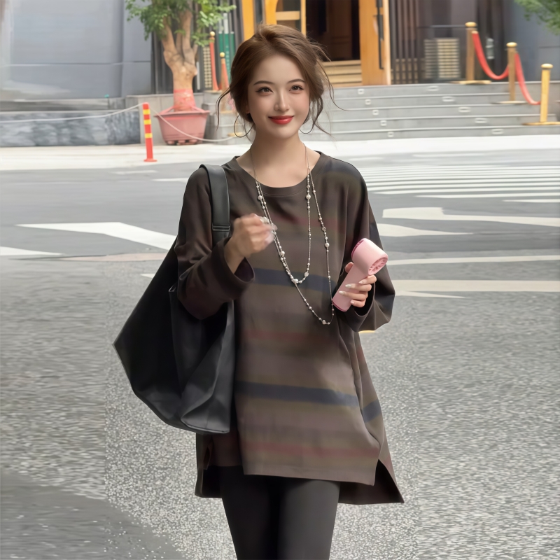 慵懶氣質條紋衫