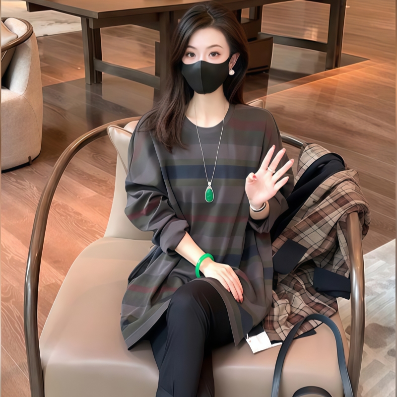 慵懶氣質條紋衫