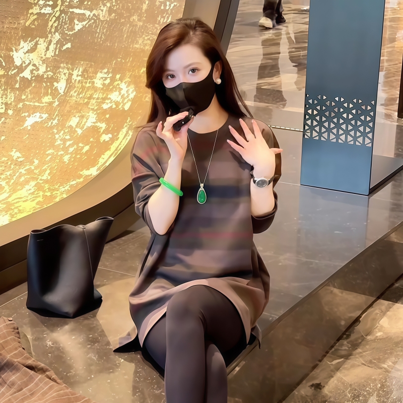 慵懶氣質條紋衫