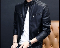 男士機車皮衣