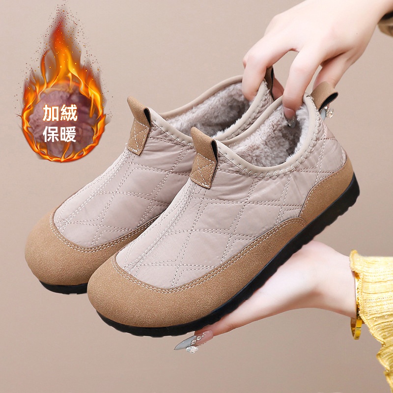 牛皮加絨老爹鞋